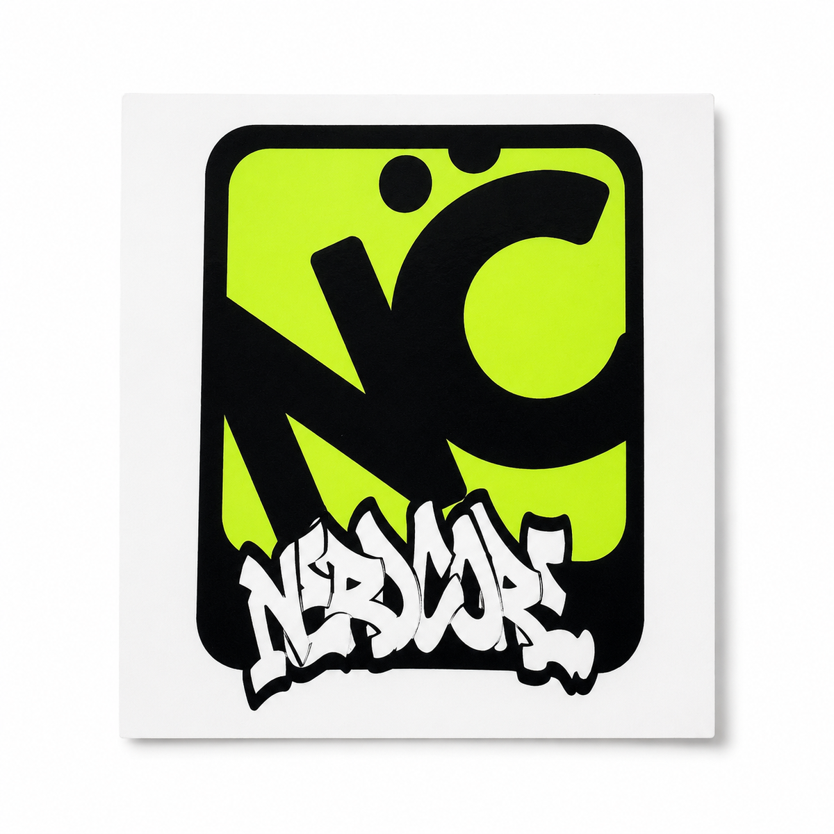 HASHTAGNERDCORE-                       “NC” (Sticker)