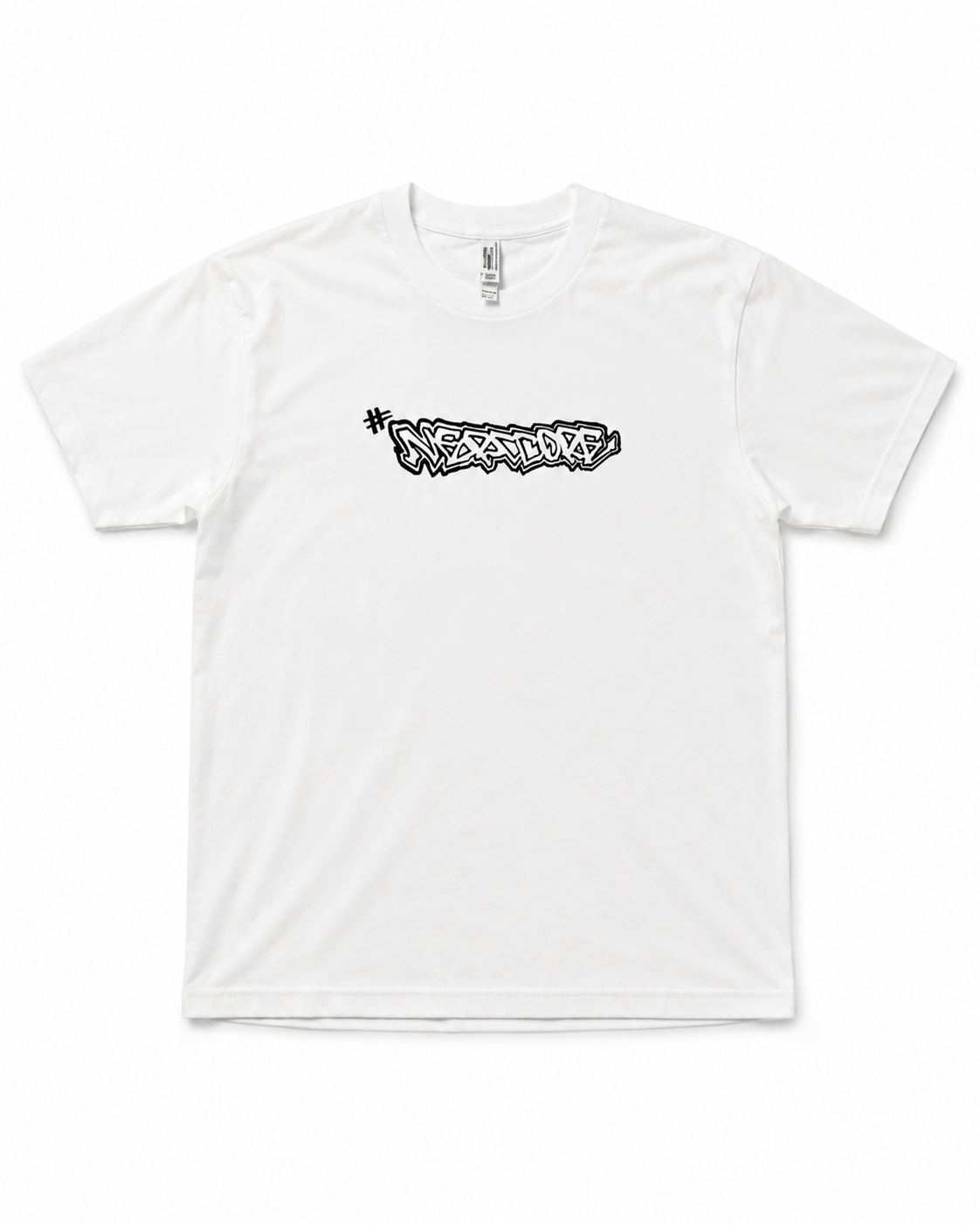 HASHTAGNERDCORE TEE           (WHITE & BLACK)